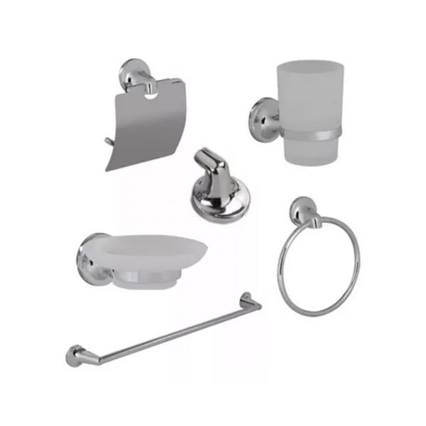 a-1180045-Set Accesorios Baño Kahlo Pringles 6 Piezas Cromado