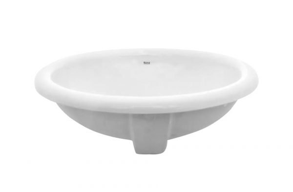 a-1530102-Bacha Indalo Roca 48x39x19 para baño oval pileta de encastrar