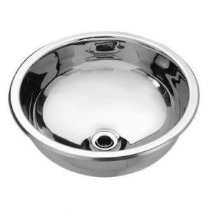 a-2202002-Bacha Redonda Johnson Baño acero O340L de 30x13.5 encastrable