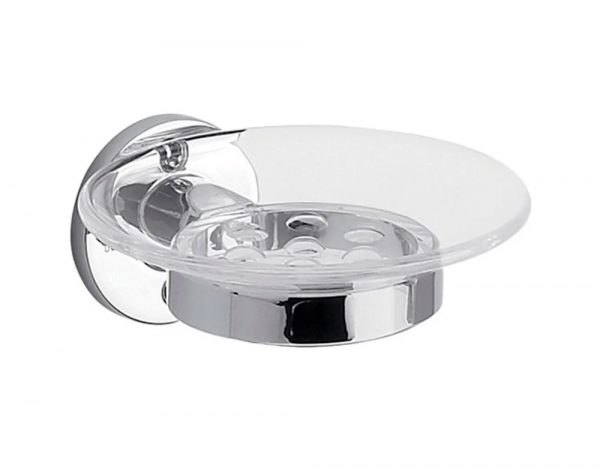 a-3080358-Jabonera Baño FV Arizona 168/B1 cromado y plato transparente