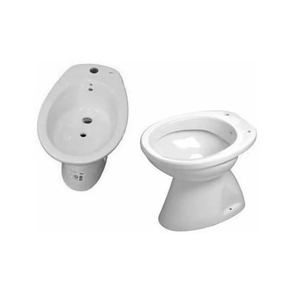 a-7000241-Combo Baño inodoro a codo y bide Capea línea Italiana de Roca