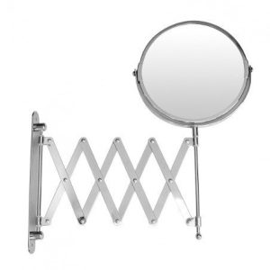 Espejo extensible tipo tijera de pared doble espejo cromado Daccord