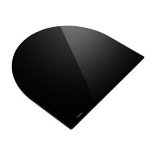 Tabla vidrio templado negro 39x45 para bacha Curve Johnson, cubre un lado de la bacha convirtiéndola en un espacio de apoyo