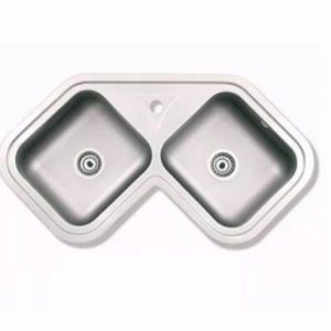 a-1350121-Bacha Cocina Esquinera MiPileta 450E 75x75x20 pileta doble Acero 304