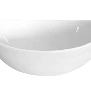 Bacha baño Oval Luna Ceramica 32x24.5 cm Daccord blanca, integramente fabricada en porcelana ceramica sanitaria