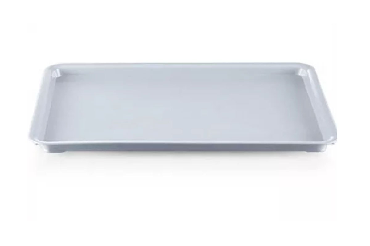 Bandeja plástica blanca para escurreplatos de colgar 47x26 cm