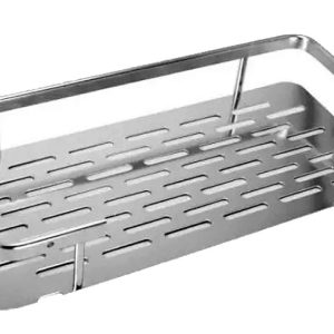 Repisa Organizador Baño Rectangular de Aluminio 30x14x6 Cm