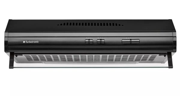 Purificador Cocina 60 cm Spar Turbotronic Negro 3 velocidades, con comandos delizantes, e iluminacion incorporada