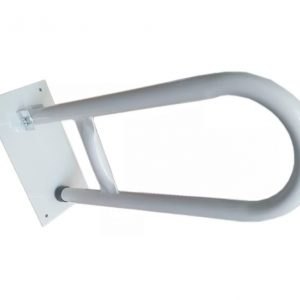 4240005-Barral Rebatible Baño Discapacitado 45 cm Metálico Blanco