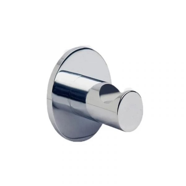 4220002-Percha Simple Ottone Cromada CR-BR 4001.1 para Baño Metálica de Pared