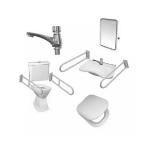 7001012-Combo baño discapacitados completo Cordenons con accesorios incluidos